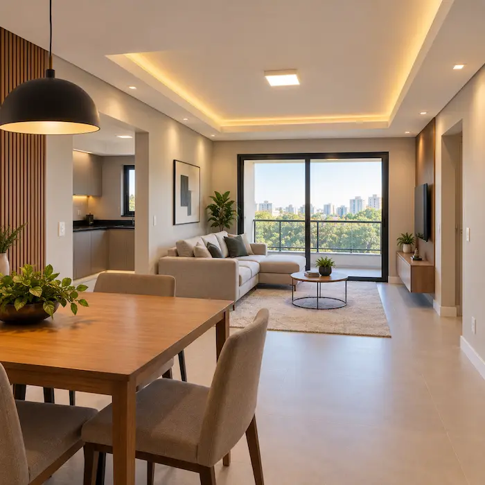 Pintura residencial executada pela Empreiteira Bohnenberger em Porto Alegre